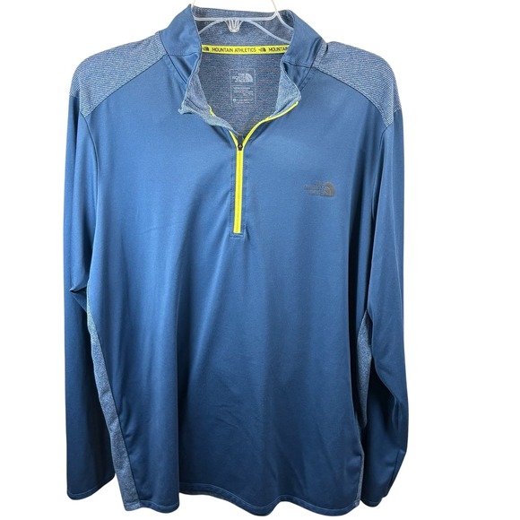 The North Face Other - The North Face Mountain Athletics Mens XL Blue FlashDry 1/4 Zip Pullover